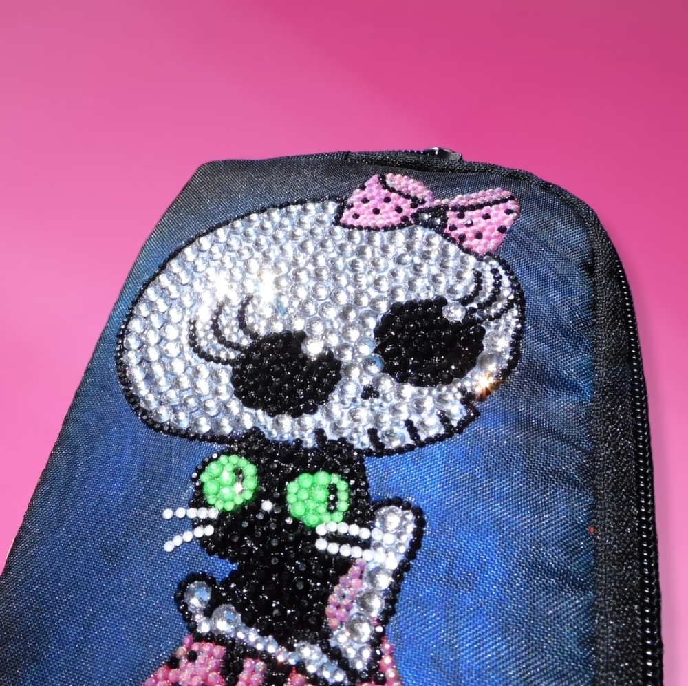 Hand Blinged Rhinestone Covered Wallet - Picture 9 of 12